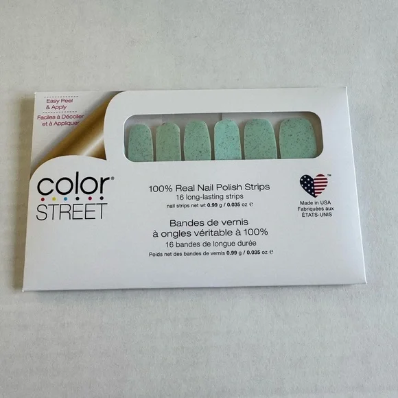 *Exclusive* Color Street: River Fairy | Turquoise Glitter Pastel Spring Summer - Picture 3 of 11